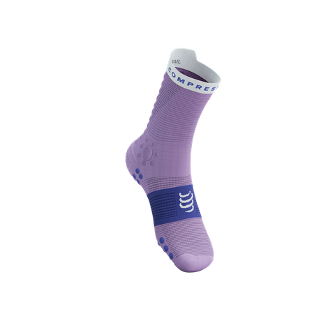 COMPRESSPORT Skarpetki do biegania trailowe PRORACING SOCKS V4 TRAIL lupine/dazz blue