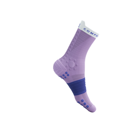 COMPRESSPORT Skarpetki do biegania trailowe PRORACING SOCKS V4 TRAIL lupine/dazz blue