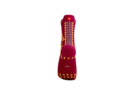 COMPRESSPORT Skarpetki do biegania trailowe ProRacing Socks V4 Trail persian red