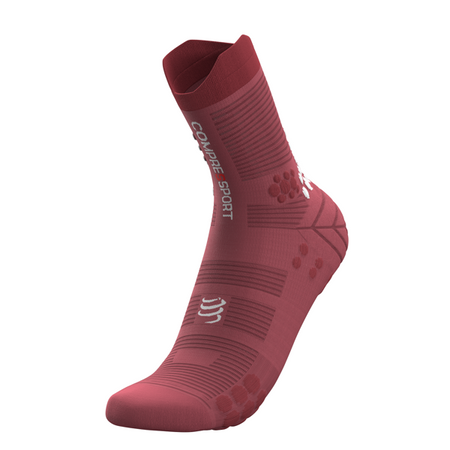 COMPRESSPORT Skarpetki do biegania trailowe ProRacing Socks v3.0 ciemnoróżowe