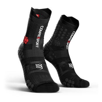 COMPRESSPORT Skarpetki do biegania trailowe ProRacing Socks v3.0 czarne