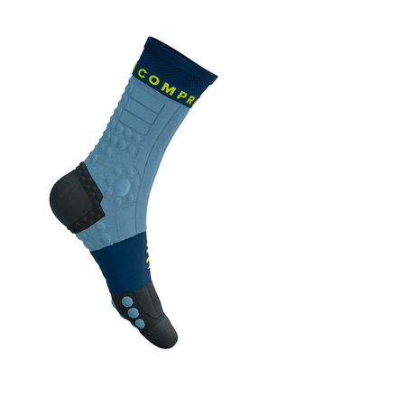 COMPRESSPORT Skarpetki do biegania zimowe PRORACING SOCKS WINTER TRAIL denim/poseidon