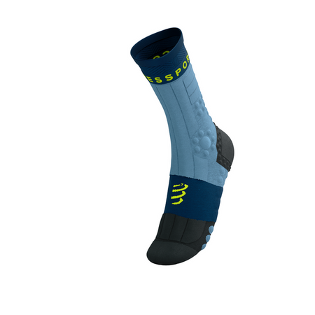 COMPRESSPORT Skarpetki do biegania zimowe PRORACING SOCKS WINTER TRAIL denim/poseidon