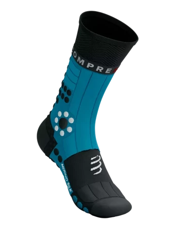 COMPRESSPORT Skarpetki do biegania zimowe PRORACING SOCKS WINTER TRAIL mosaic blue