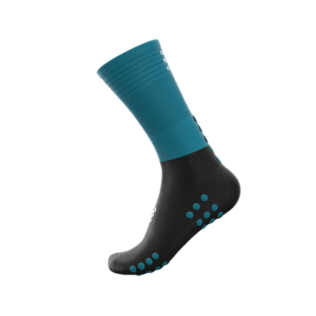 COMPRESSPORT Skarpetki kompresyjne do biegania MID COMPRESSION SOCKS mosaic blue