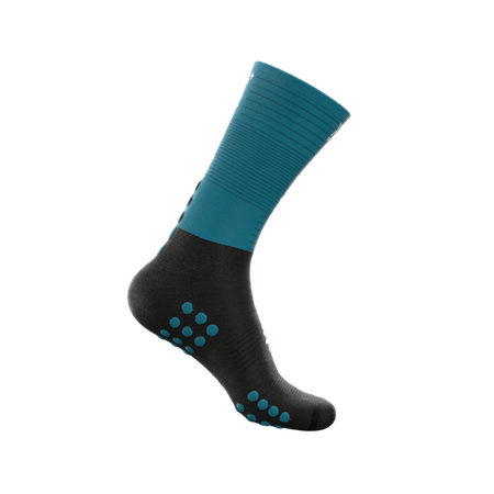 COMPRESSPORT Skarpetki kompresyjne do biegania MID COMPRESSION SOCKS mosaic blue