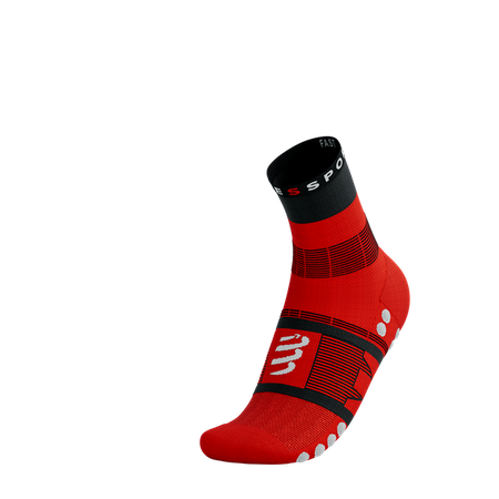 COMPRESSPORT Skarpetki trekkingowe FAST HIKING SOCKS black/core red/white