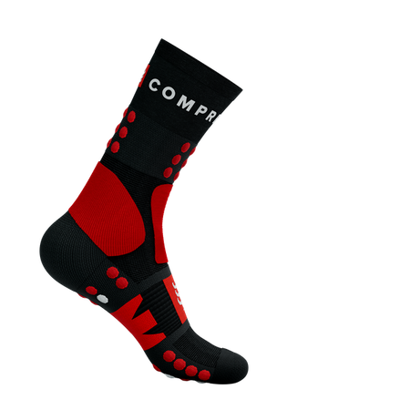 COMPRESSPORT Skarpetki trekkingowe HIKING SOCKS black/core red/white