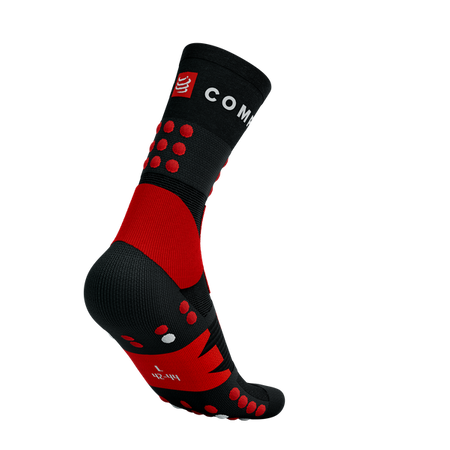 COMPRESSPORT Skarpetki trekkingowe HIKING SOCKS black/core red/white