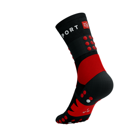 COMPRESSPORT Skarpetki trekkingowe HIKING SOCKS black/core red/white