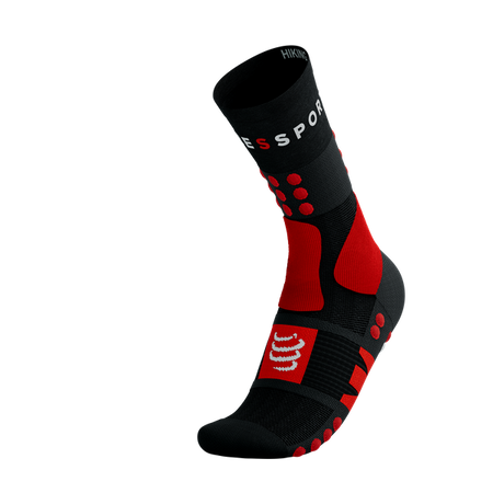 COMPRESSPORT Skarpetki trekkingowe HIKING SOCKS black/core red/white