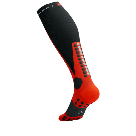 COMPRESSPORT Skarpety kompresyjne narciarskie SKI MOUNTAINEERING FULL SOCKS black/red