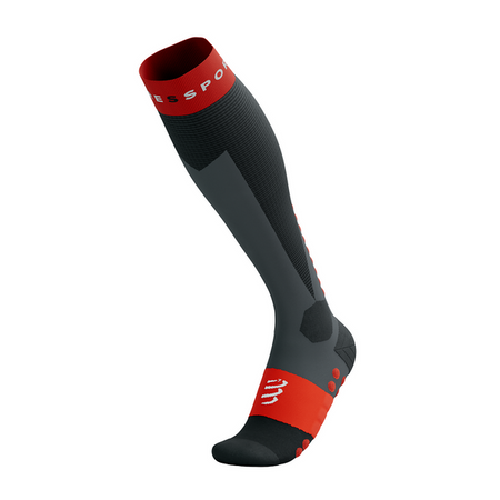 COMPRESSPORT Skarpety kompresyjne narciarskie SKI TOURING FULL SOCKS black/red