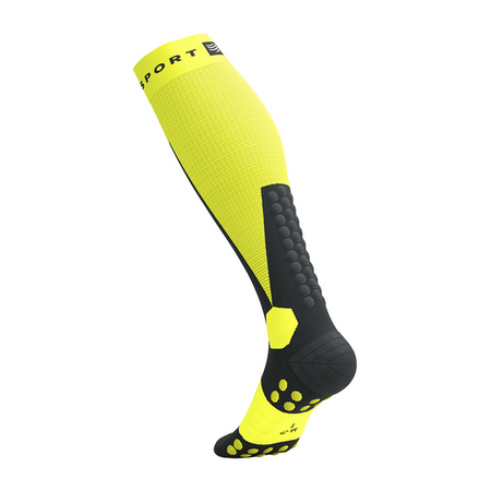 COMPRESSPORT Skarpety kompresyjne narciarskie SKI TOURING FULL SOCKS safe yellow/black