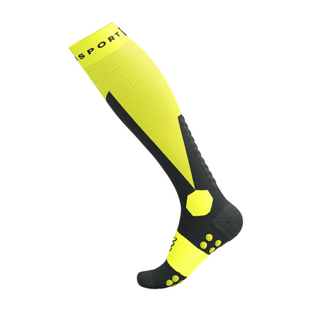 COMPRESSPORT Skarpety kompresyjne narciarskie SKI TOURING FULL SOCKS safe yellow/black