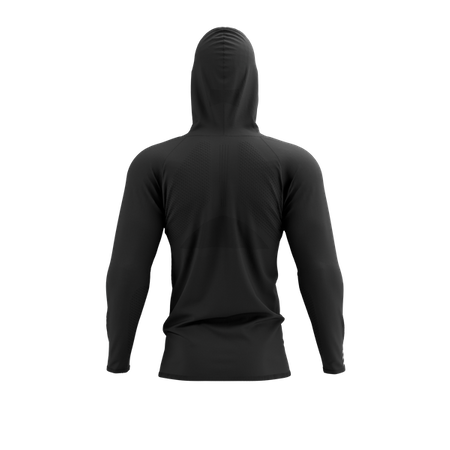 COMPRESSPORT Terniczna bluza biegowa 3D THERMO SEAMLESS HOODIE ZIP black