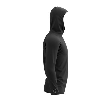 COMPRESSPORT Terniczna bluza biegowa 3D THERMO SEAMLESS HOODIE ZIP black