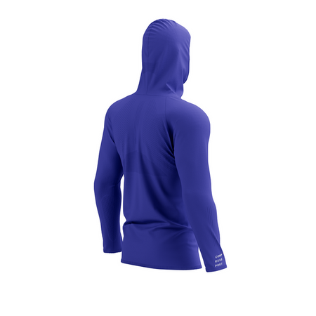 COMPRESSPORT Terniczna bluza biegowa 3D THERMO SEAMLESS HOODIE ZIP dazz blue