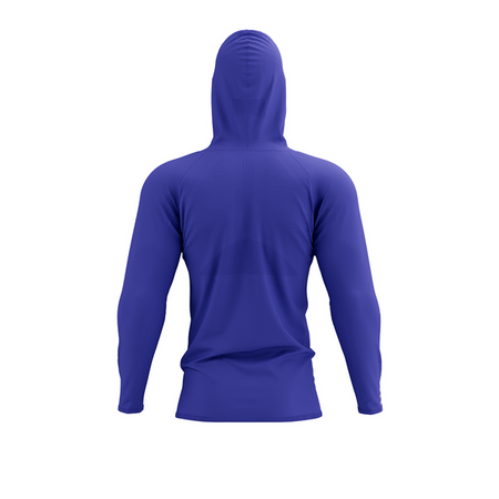 COMPRESSPORT Terniczna bluza biegowa 3D THERMO SEAMLESS HOODIE ZIP dazz blue