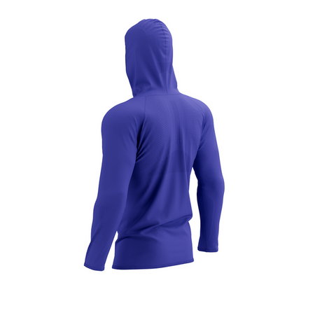 COMPRESSPORT Terniczna bluza biegowa 3D THERMO SEAMLESS HOODIE ZIP dazz blue