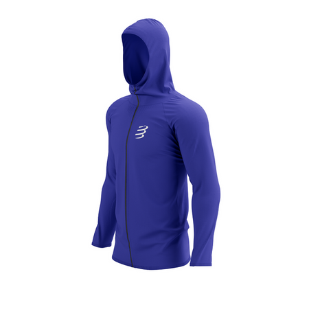 COMPRESSPORT Terniczna bluza biegowa 3D THERMO SEAMLESS HOODIE ZIP dazz blue