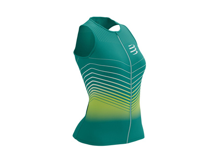 COMPRESSPORT Triathlonowa koszulka kompresyjna damska TRI POSTURAL TANK TOP columbia primerose