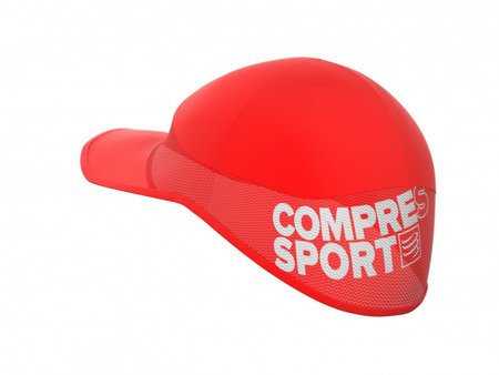 COMPRESSPORT czapka biegowa ProRacing Ultralight Cap czerwona