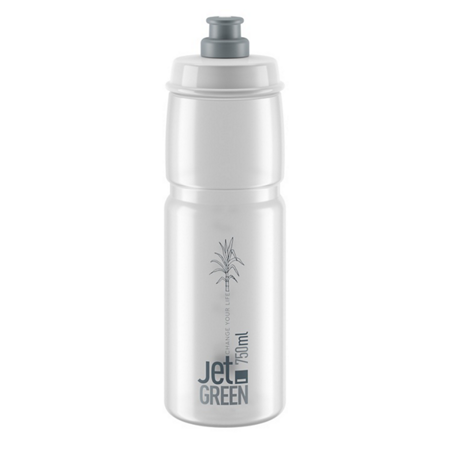 ELITE Bidon rowerowy JET clear grey logo 750 ml