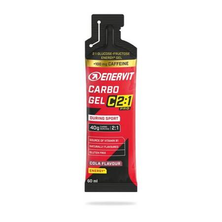 ENERVIT Żel energetyczny z kofeiną CARBO GEL C2:1 PRO 60 ml cola