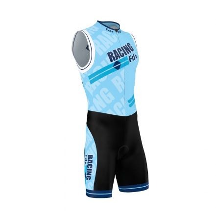 FDX Strój triathlonowy PRO Racing Triathlon Skinsuit czarno-niebieski