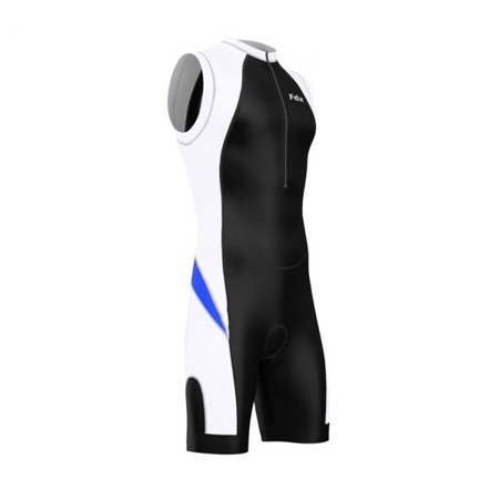 FDX Strój triathlonowy Race Triathlon Skinsuit czarno-biało-niebieski