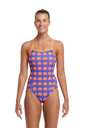 FUNKITA Strój kąpielowy damski jednoczęściowy SINGLE STRAP ONE PIECE Lippie Love