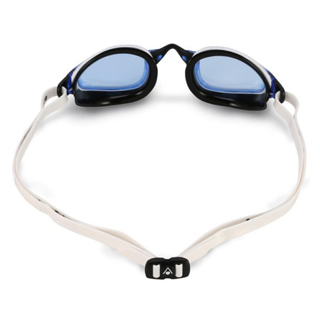 MP Okularki pływackie K180 białe/niebieskie