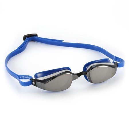 MP Okularki pływackie K180 niebieskie/lustrzane