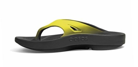 OOFOS Klapki regeneracyjne OOriginal Sport czarno-żółte