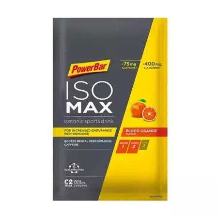 POWER BAR Napój energetyczny ISO MAX saszetka 50 g czerwona pomarańcza