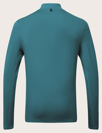 RONHILL Bluza biegowa męska CORE THERMAL 1/2 ZIP TEE deep teal/acid