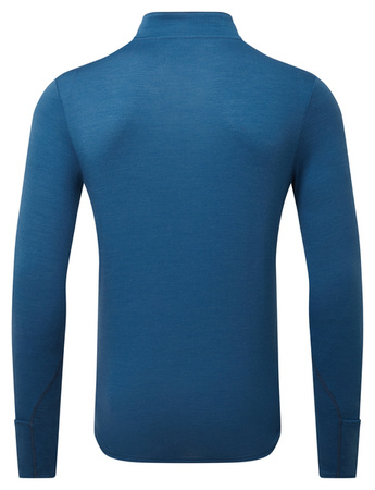 RONHILL Bluza biegowa męska TECH MERINO 1/2 ZIP TEE granatowa