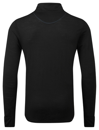 RONHILL Bluza biegowa męska TECH MERINO 1/2 ZIP black/lake