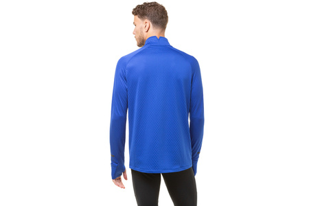 RONHILL Bluza biegowa męska TECH PRISM 1/2 ZIP TEE cobalt/flame