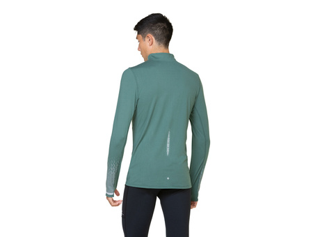 RONHILL Bluza biegowa męska TECH REFLECT 1/2 ZIP dark sage/reflect