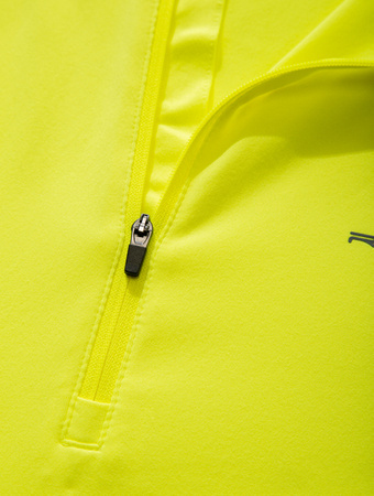 RONHILL Bluza biegowa męska TECH REFLECT 1/2 ZIP fluo yellow/reflect