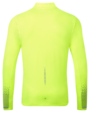 RONHILL Bluza biegowa męska TECH REFLECT 1/2 ZIP fluo yellow/reflect