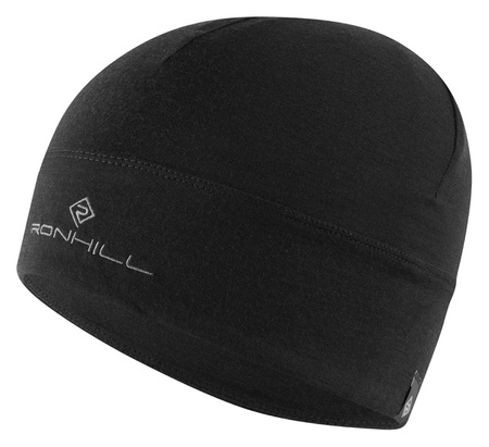 RONHILL Czapka biegowa MERINO BEANIE black/lake