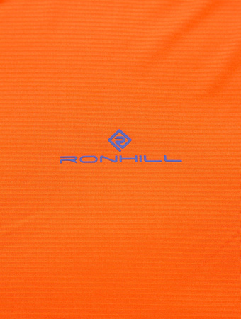 RONHILL Koszulka biegowa męska TECH SS TEE cardinal orange/ocean