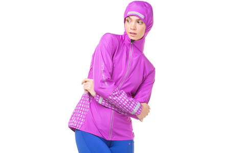 RONHILL Kurtka biegowa damska TECH AFTERHOURS JACKET thistle/cobalt