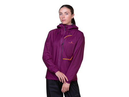 RONHILL Kurtka biegowa damska TECH FORTIFY JACKET blackcurrant/mango