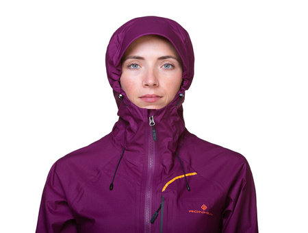 RONHILL Kurtka biegowa damska TECH FORTIFY JACKET blackcurrant/mango