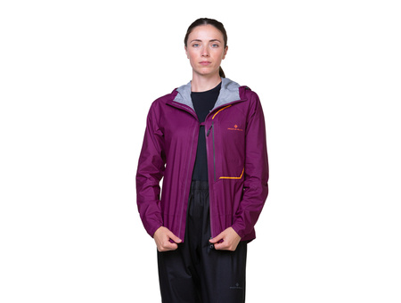 RONHILL Kurtka biegowa damska TECH FORTIFY JACKET blackcurrant/mango