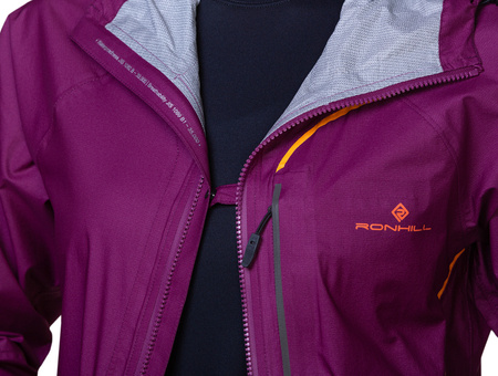 RONHILL Kurtka biegowa damska TECH FORTIFY JACKET blackcurrant/mango